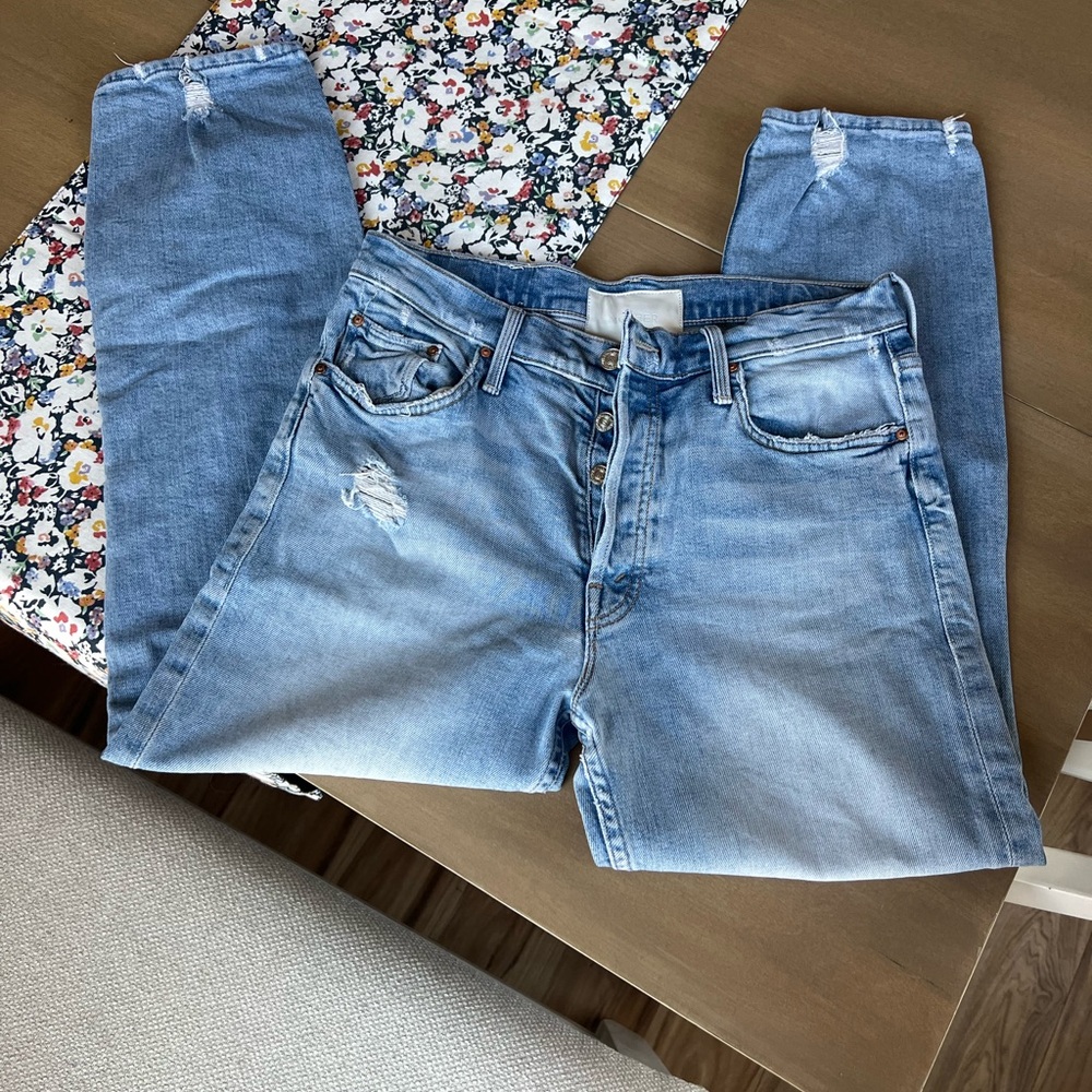 MOTHER Light Blue Denim Jacket